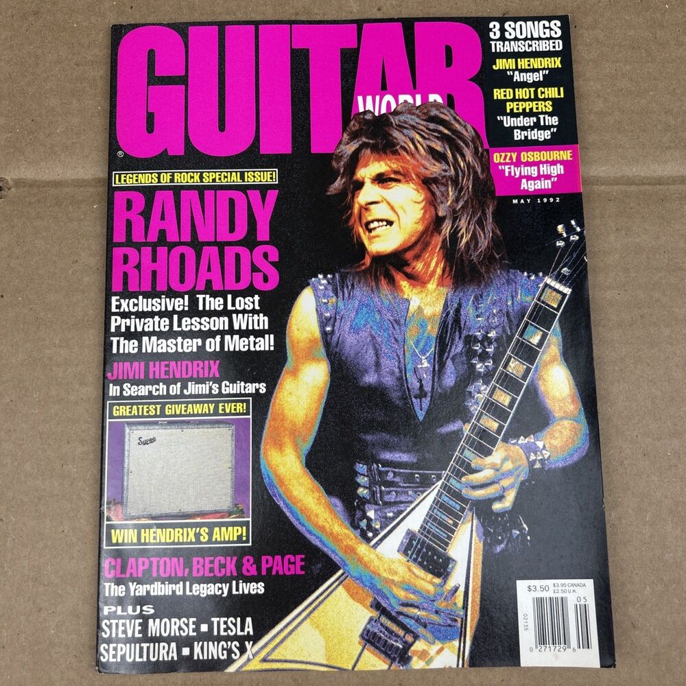Guitar World (US) - May 1992 - Randy Rhoads, Steve Morse, Yardbirds + Sepultura